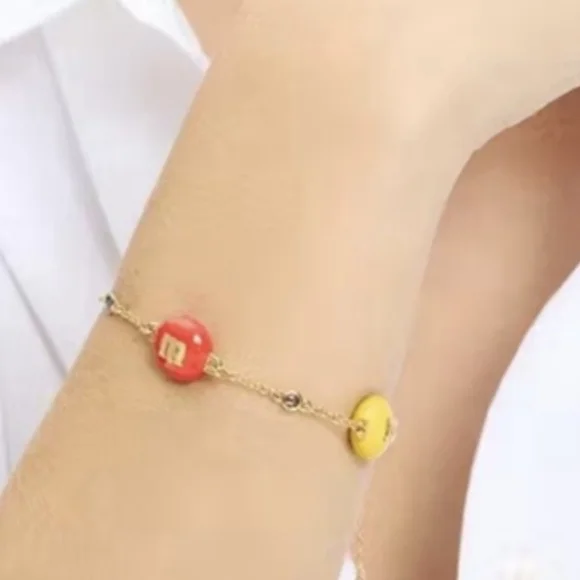 Kate Spade & M&M'S Gold Bracelet with Colorful Charms - Picture 6 of 16
